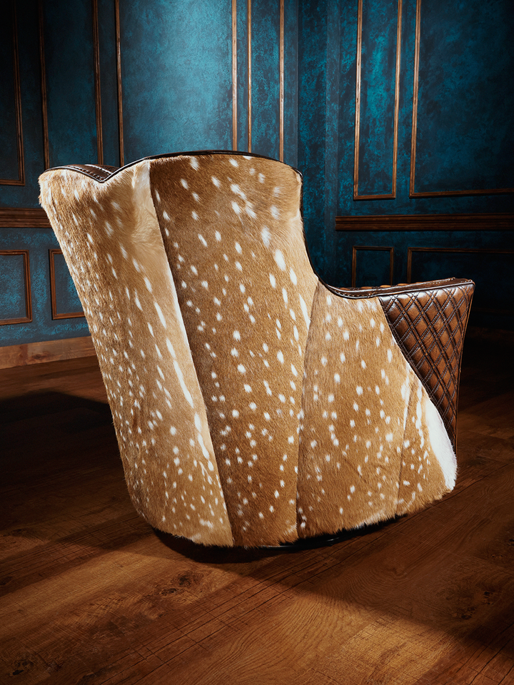 Diamond Stitch Axis Back Swivel Chair
