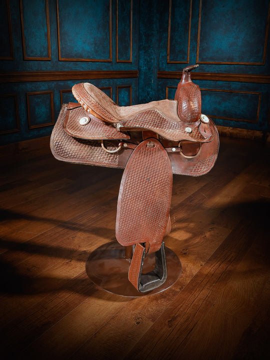 Rattlesnake River Western Leather Saddle Bar Stool – Runyon's Fine ...