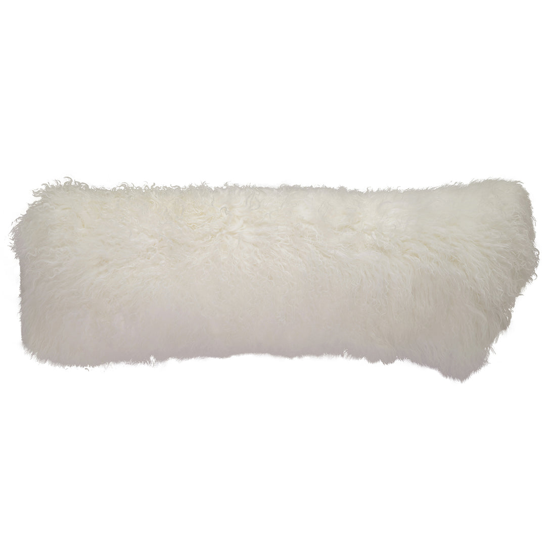 White Tibetan Pillow