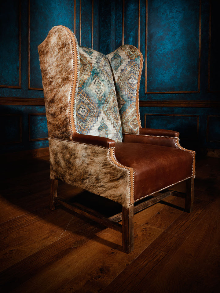 Julie Cowhide Accent Chair